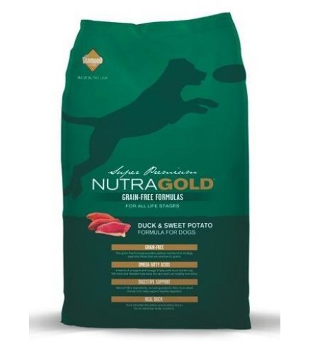 NUTRAGOLD GRAIN FREE PATO&BATATA DOCE 2,25KG